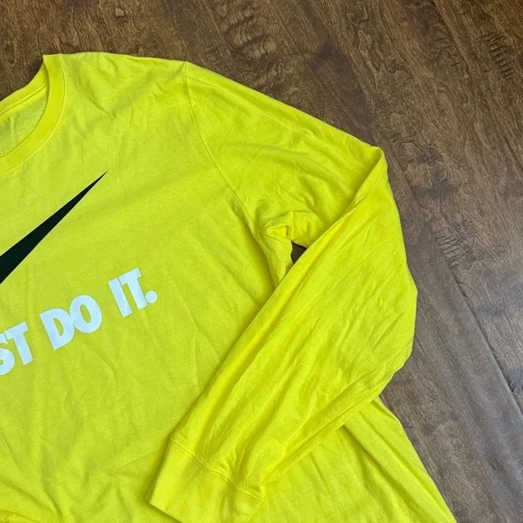 Nike Vibrant Yellow Long Sleeve Tee Size XXL - Picture 4 of 17